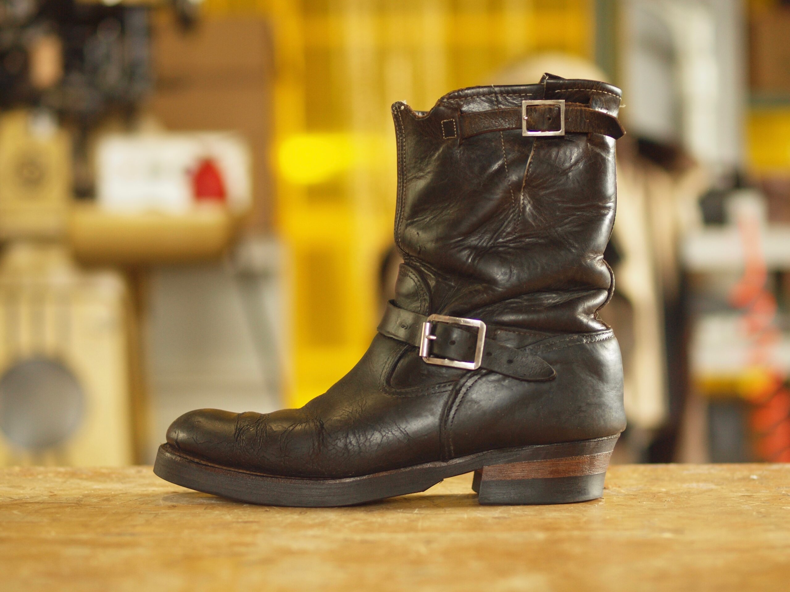 VINTAGE HORSEHIDE ENGINEER BOOTS - echoes-kumamoto